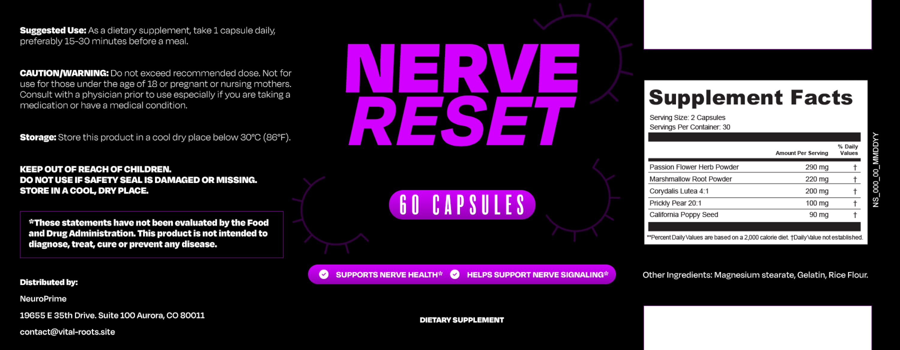 NerveReset Label